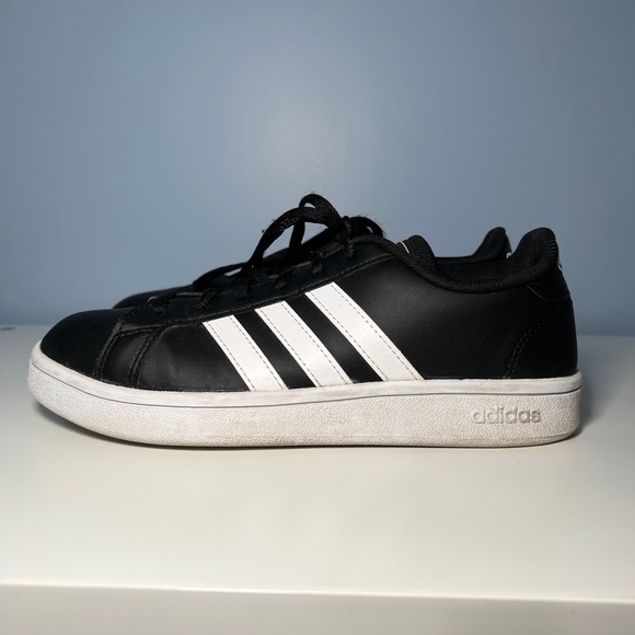 Adidas Black and White Superstar Sneakers - Picture 3 of 4